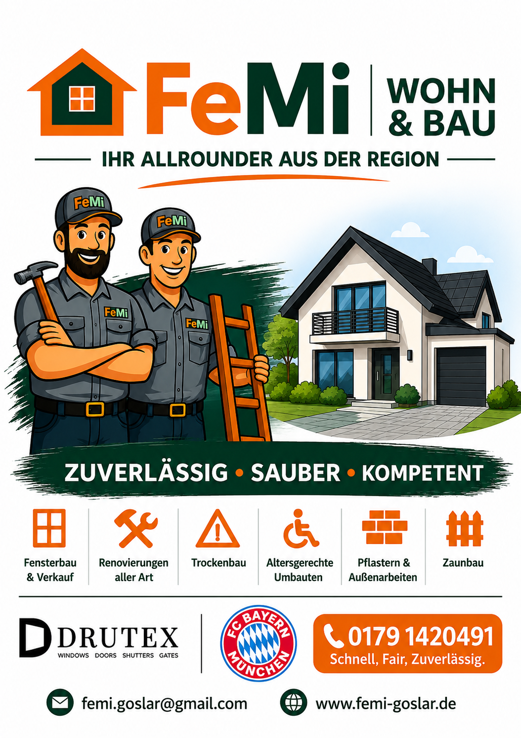 FeMi Wohn & Bau Werbegrafik